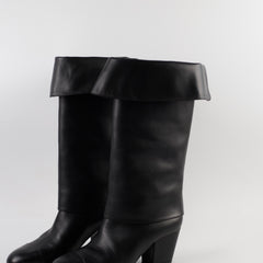 Chanel Black Riding Boots size 39