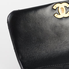Chanel Seasonal Shoulder Bag Lambskin Black