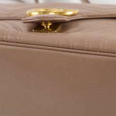 Gucci Medium GG Marmont Top Handle Dusty Pink