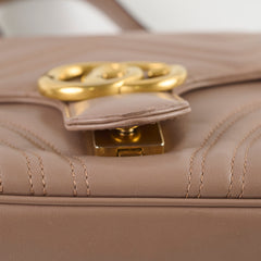 Gucci Medium GG Marmont Top Handle Dusty Pink