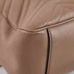 Gucci Medium GG Marmont Top Handle Dusty Pink