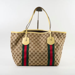 Gucci GG supreme Canvas Tote Bag Yellow