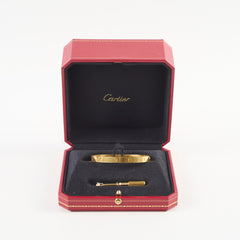 Cartier Love Bracelet Yellow Gold Size 18