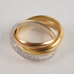 Cartier Trinity Classic Model Semi Pave Size 51
