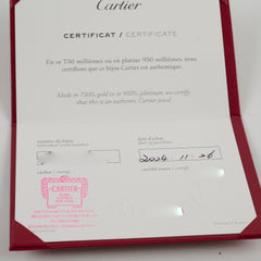 Cartier Trinity Classic Model Semi Pave Size 51