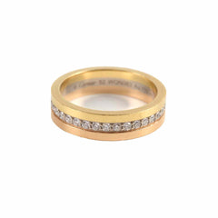 Cartier Vendome LC Wedding Ring 4.8 mm Paved Diamond Ring Size 52