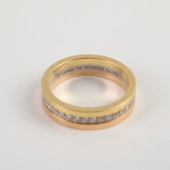 Cartier Vendome LC Wedding Ring 4.8 mm Paved Diamond Ring Size 52