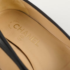 Chanel Lambskin Ballet Flats Black Size 36.5