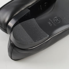 Chanel Lambskin Ballet Flats Black Size 36.5