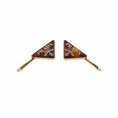 Prada Hair Clips Amber (a pair)