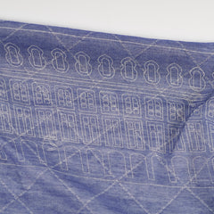 Chanel Blue Scarf Cashmere/Silk 140 x 140cm