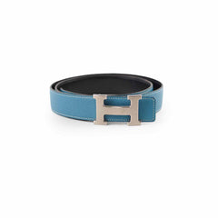 Hermes Constance Belt Blue Jeans Size 90
