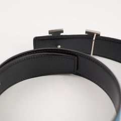 Hermes Constance Belt Blue Jeans Size 90