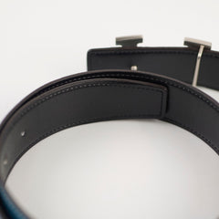 Hermes Constance Belt Blue Jeans Size 90