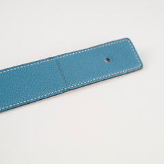 Hermes Constance Belt Blue Jeans Size 90