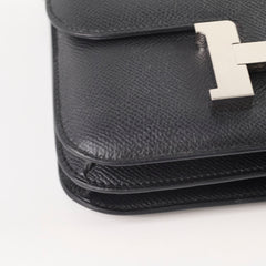 Hermes Constance 18 Epsom Noir B Stamp 2023