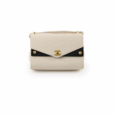 Deal of The Week - Chanel Chevron Envelope Flap White