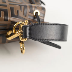 Fendi Mini Mon Tresor Bucket Bag Brown