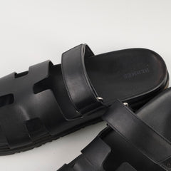 Hermes Chypre Women Size 40 Black Sandals 2025