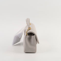 Chanel Mini Rectangular With Top Handle Light Grey