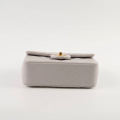 Chanel Mini Rectangular With Top Handle Light Grey