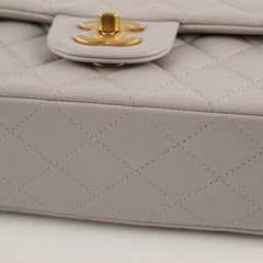 Chanel Mini Rectangular With Top Handle Light Grey
