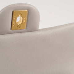 Chanel Mini Rectangular With Top Handle Light Grey