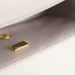 Chanel Mini Rectangular With Top Handle Light Grey