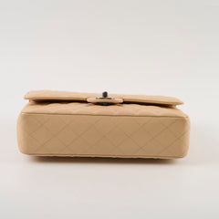 Chanel Medium/Large Double Classic Flap Beige