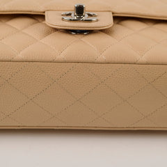 Chanel Medium/Large Double Classic Flap Beige