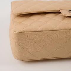 Chanel Medium/Large Double Classic Flap Beige
