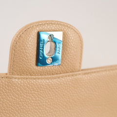 Chanel Medium/Large Double Classic Flap Beige