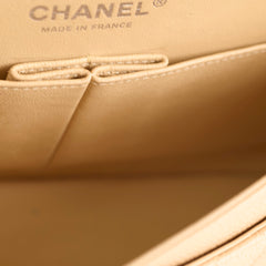 Chanel Medium/Large Double Classic Flap Beige