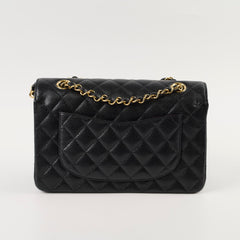 Chanel Caviar Small Classic Flap GHW Microchip