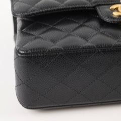 Chanel Caviar Small Classic Flap GHW Microchip
