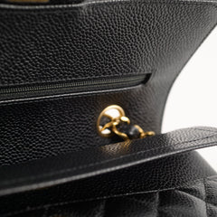Chanel Caviar Small Classic Flap GHW Microchip