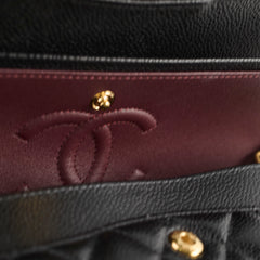 Chanel Caviar Small Classic Flap GHW Microchip