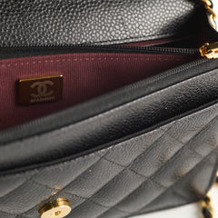 Chanel Wallet on Chain WOC Caviar Black Microchipped