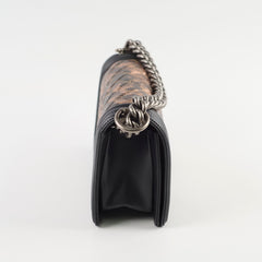 Chanel Boy Small Lambskin Black/Bronze Metallic