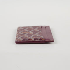 Goyard Saint Sulpice Leather Cardholder Burgundy