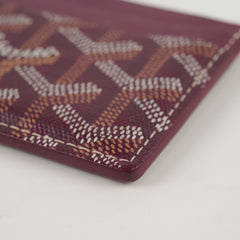 Goyard Saint Sulpice Leather Cardholder Burgundy