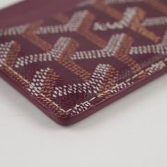 Goyard Saint Sulpice Leather Cardholder Burgundy