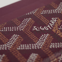 Goyard Saint Sulpice Leather Cardholder Burgundy
