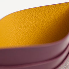 Goyard Saint Sulpice Leather Cardholder Burgundy