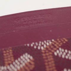 Goyard Saint Sulpice Leather Cardholder Burgundy