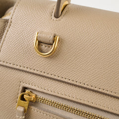 Celine Nano Grained Calfskin Belt Bag Taupe