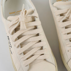 Saint Laurent Women's Court Classic Sneakers Cream 36.5