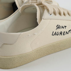 Saint Laurent Women's Court Classic Sneakers Cream 36.5