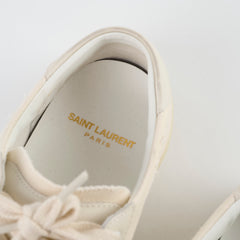 Saint Laurent Women's Court Classic Sneakers Cream 36.5