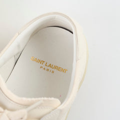 Saint Laurent Women's Court Classic Sneakers Cream 36.5